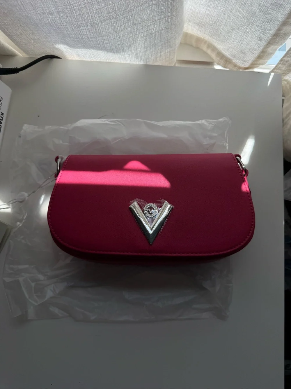 Valentino Orlandi pink shoulder bag purse NWT